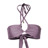 Palma Bandeau Bikini Top - Dusty Purple